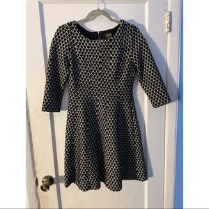 Black and white dress